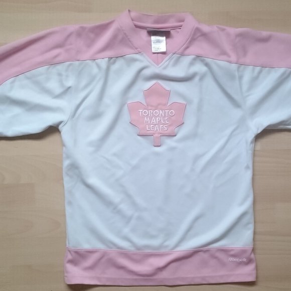 GIRLS REEBOK TORONTO MAPLE LEAFS HOCKEY JERSEY SIZE 14 L - Picture 1 of 3
